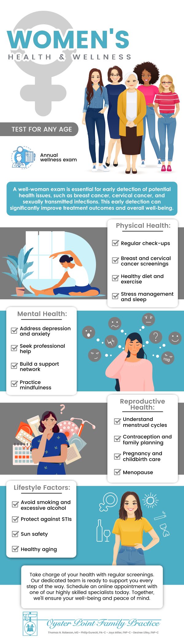 Women's health is essential for overall well-being, covering various aspects such as reproductive health and the management of chronic conditions. At Oyster Point Family Practice, our experienced professionals offer comprehensive care tailored to each woman's unique needs. We provide services ranging from routine exams and preventive screenings to personalized treatment plans. For more information, please contact us or schedule an appointment online. We are conveniently located at 704 Thimble Shoals Blvd Suite 700, Newport News, VA 23606. Women's health is essential for overall well-being, covering various aspects such as reproductive health and the management of chronic conditions. At Oyster Point Family Practice, our experienced professionals offer comprehensive care tailored to each woman's unique needs. We provide services ranging from routine exams and preventive screenings to personalized treatment plans. For more information, please contact us or schedule an appointment online. We are conveniently located at 704 Thimble Shoals Blvd Suite 700, Newport News, VA 23606.